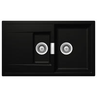 SPÜLE MONO D-150-A / MOND150ANGT  - Schwarz, Basics, Stein (86/51cm) - Schock