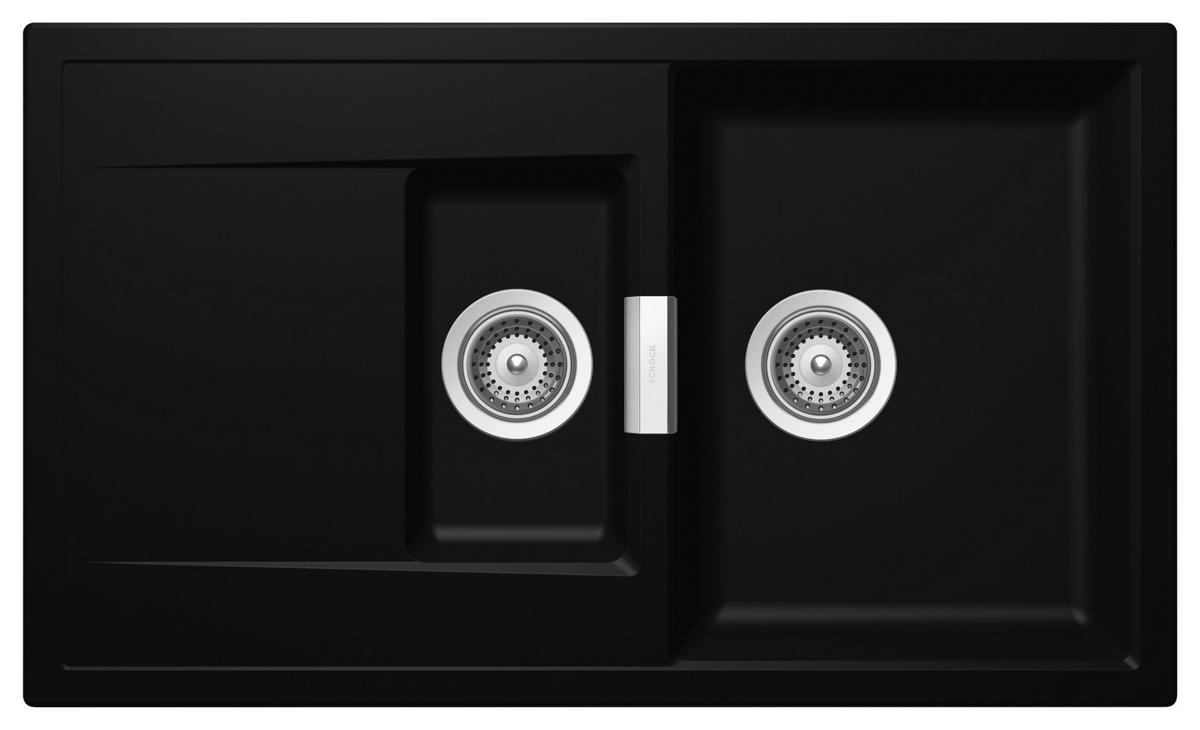 SPÜLE MONO D-150-A / MOND150ANGT  - Schwarz, Basics, Stein (86/51cm) - Schock