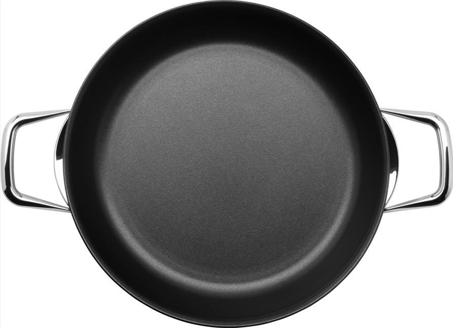 SERVIERPFANNE Steak Profi 28 cm  - Silberfarben/Schwarz, Basics, Metall (28cm) - WMF