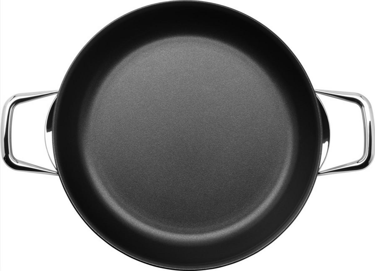 SERVIERPFANNE Steak Profi 28 cm  - Silberfarben/Schwarz, Basics, Metall (28cm) - WMF