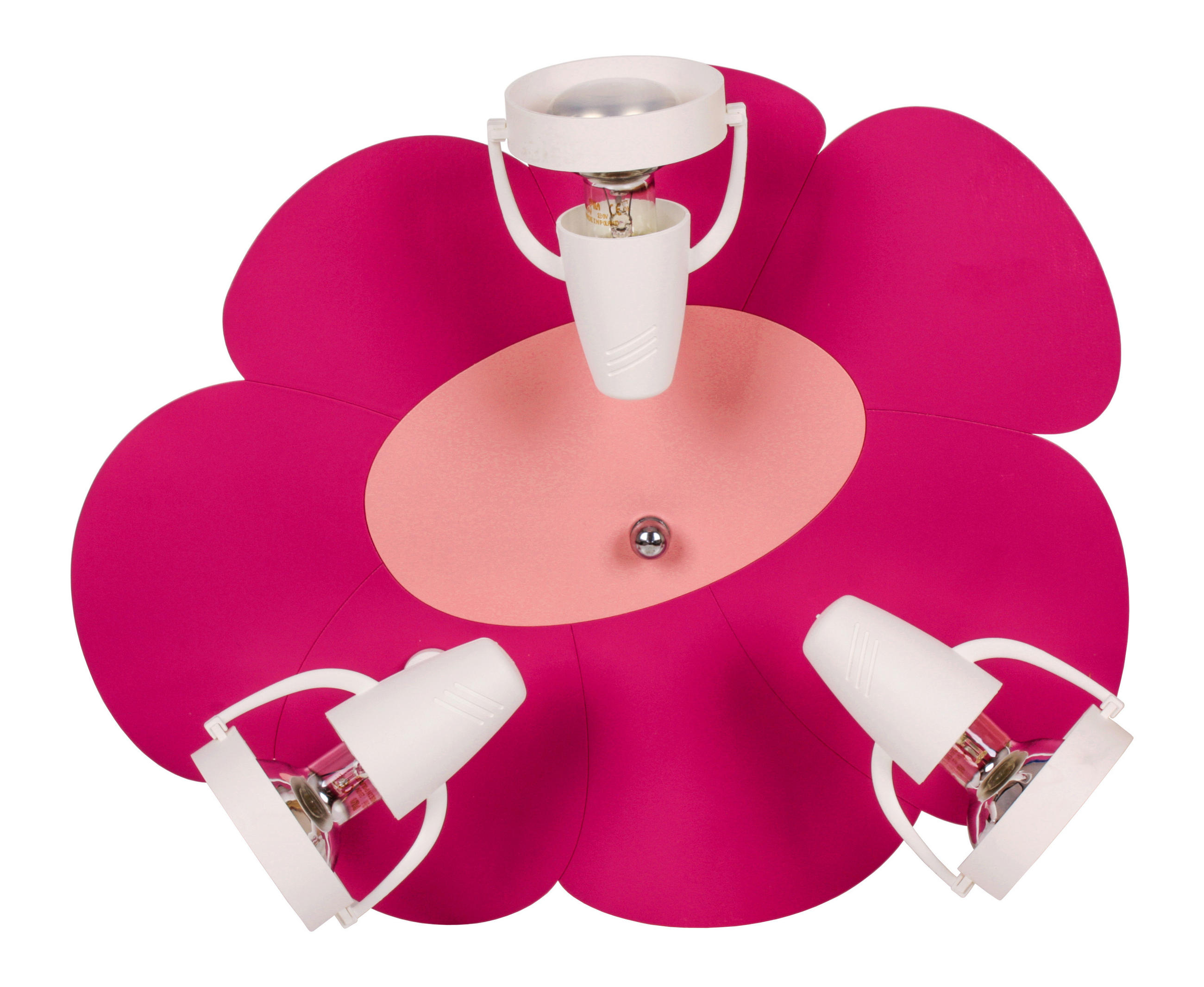 KINDERDECKENLEUCHTE Blume 39/33/16 cm   - Pink/Rosa, Basics, Holzwerkstoff/Kunststoff (39/33/16cm)