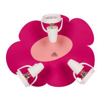 STROPNÉ SVIETIDLO DO DET. IZB, 39/33/16 cm - pink/ružová, Basics, kompozitné drevo/plast (39/33/16cm)
