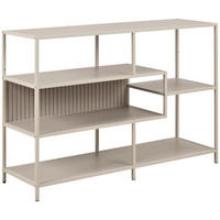 REGAL  114/78/35 cm Grau  - Schwarz/Grau, Modern, Holzwerkstoff/Kunststoff (114/78/35cm)