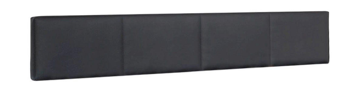 ÁGY 180/200 cm  grafitszürke  - grafitszürke/fekete, Basics, faalapú anyag/textil (180/200cm) - Hom`in