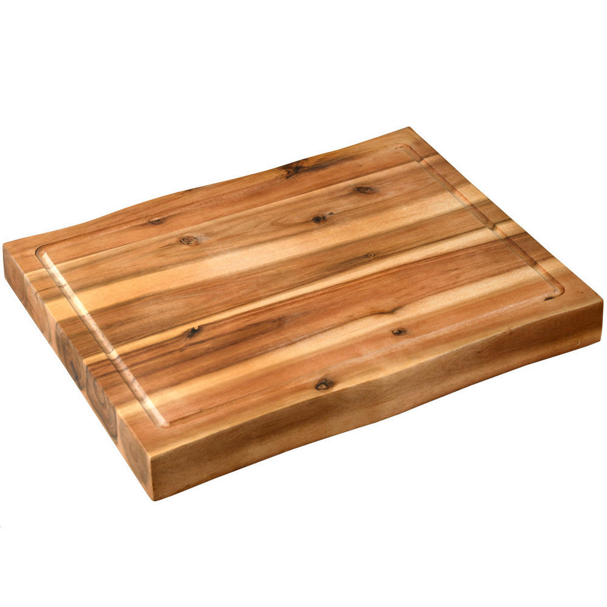 SERVIERBRETT Holz Akazie  - Akaziefarben, Basics, Holz (48/7/36,5cm) - Kesper