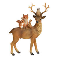 DEKOHIRSCH  - Braun, Basics, Kunststoff (16/25/5cm) - X-Mas
