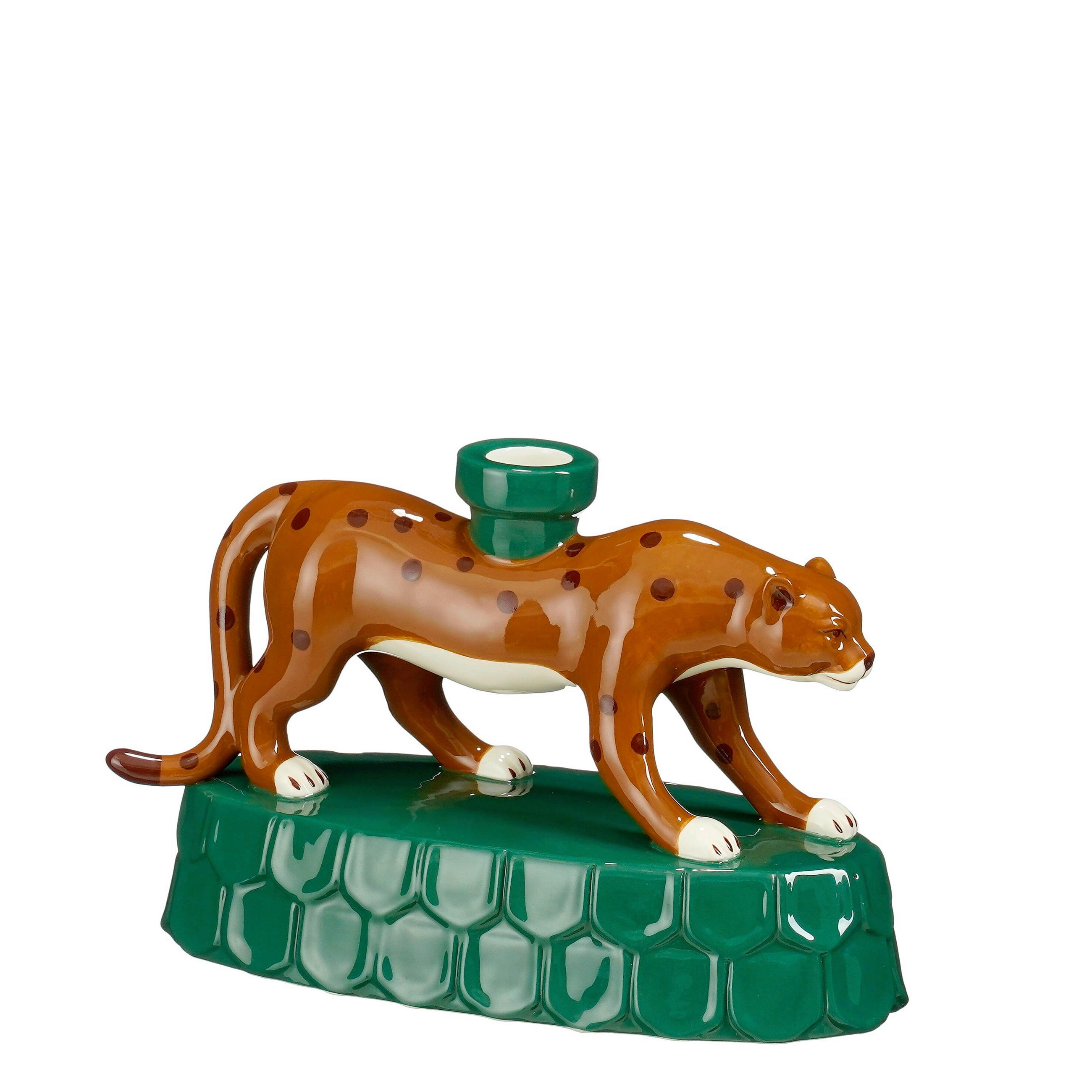 GYERTYATARTÓ - zöld, Basics, kerámia (23/10/15cm)