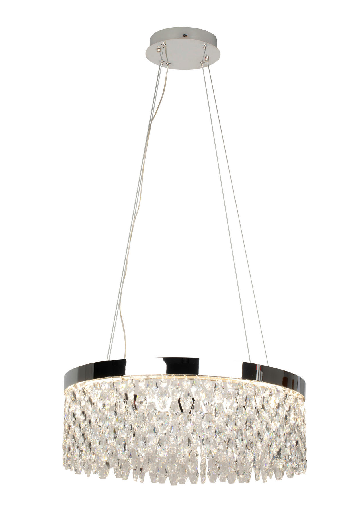 LED-HÄNGELEUCHTE 60/150 cm  - Transparent, LIFESTYLE, Glas/Metall (60/150cm) - Glandor