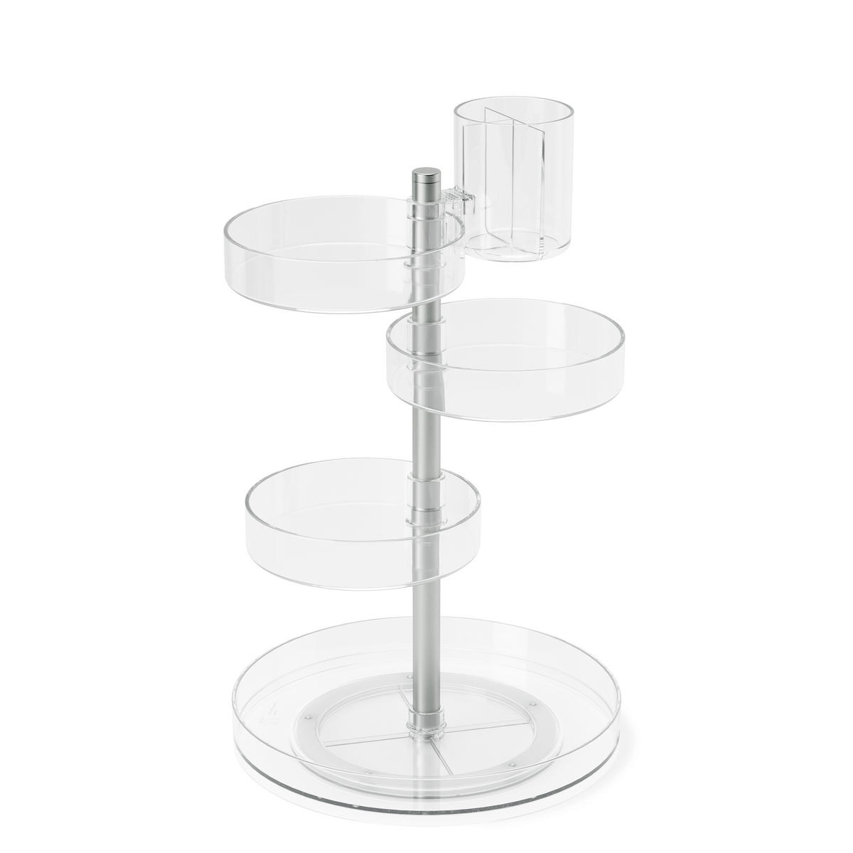 SUSTAV ZA UREDNOST  prozirno, boje nikla   - boje nikla/prozirno, Basics, metal/plastika (23/23cm) - Umbra