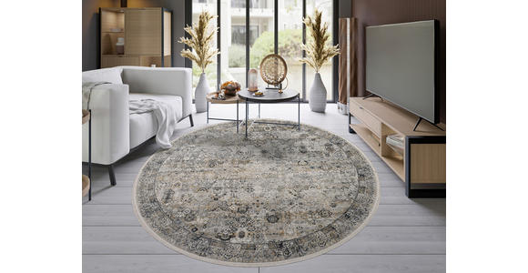 WEBTEPPICH 160 cm Toulon Grau, Goldfarben - Goldfarben/Grau, LIFESTYLE, Textil (160cm) - Dieter Knoll
