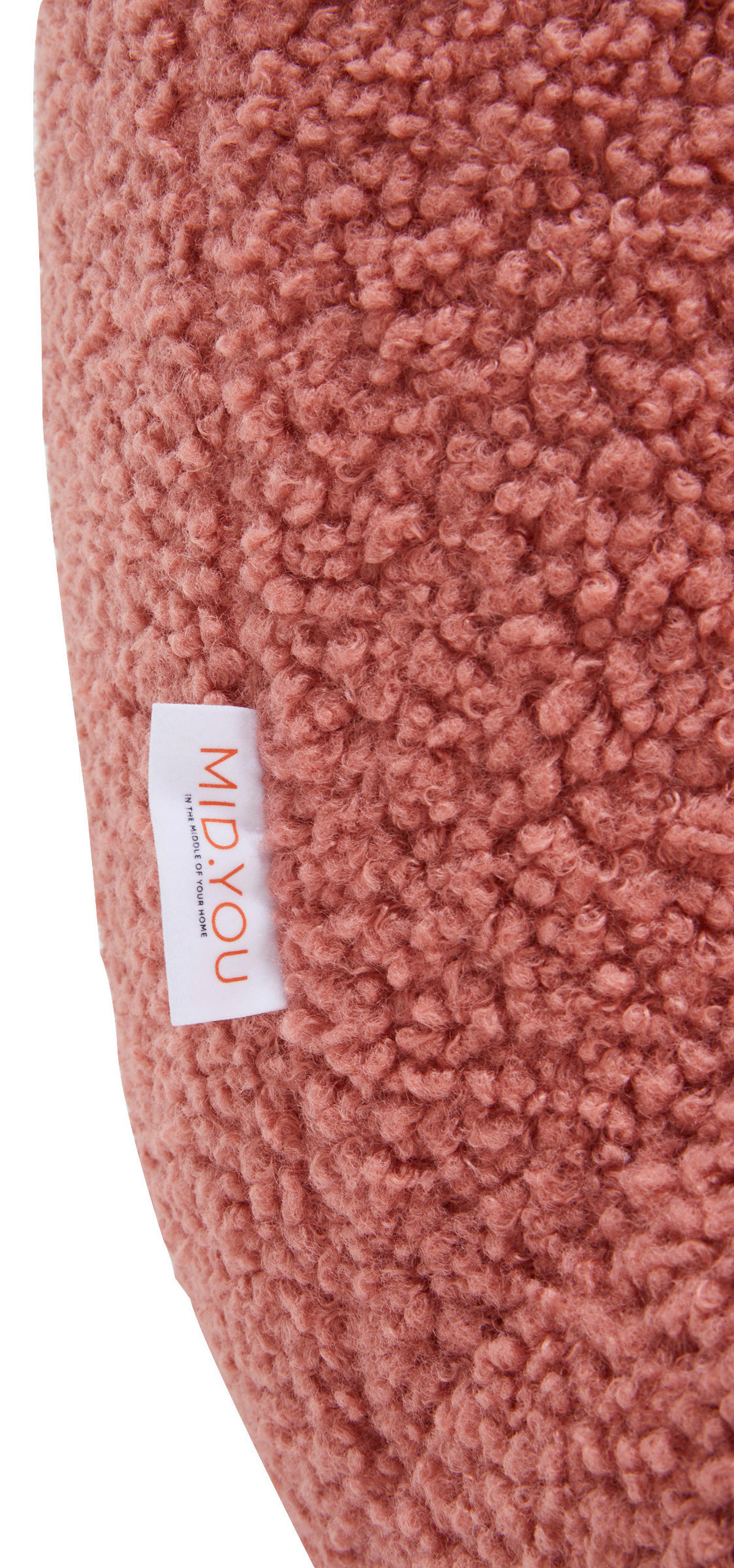 SESSEL Bouclé Koralle    - Koralle/Schwarz, MODERN, Textil/Metall (74/67/93cm) - MID.YOU