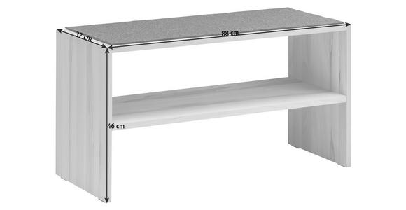 GARDEROBENBANK  in 88/46/37 cm  - Buchefarben, MODERN, Holz (88/46/37cm) - Linea Natura