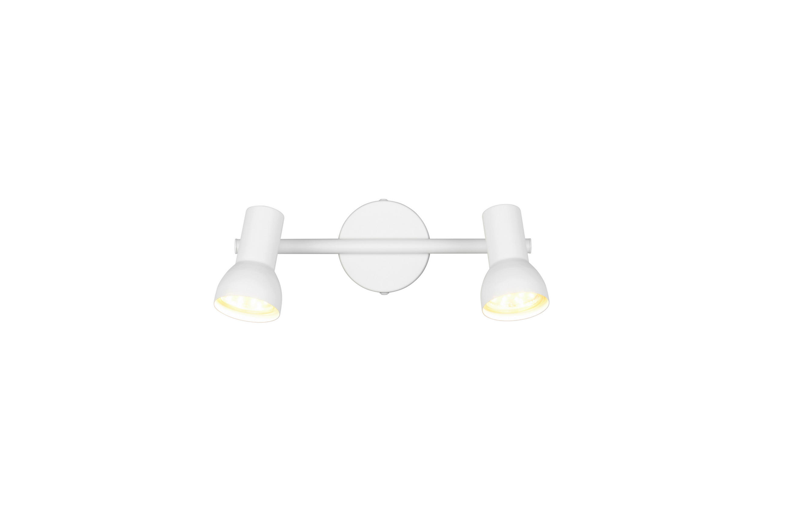 BODOVÉ SVÍTIDLO, 5,0 W/GU10, 25,5/15,5 cm  - bílá, Basics, kov (25,5/15,5cm)