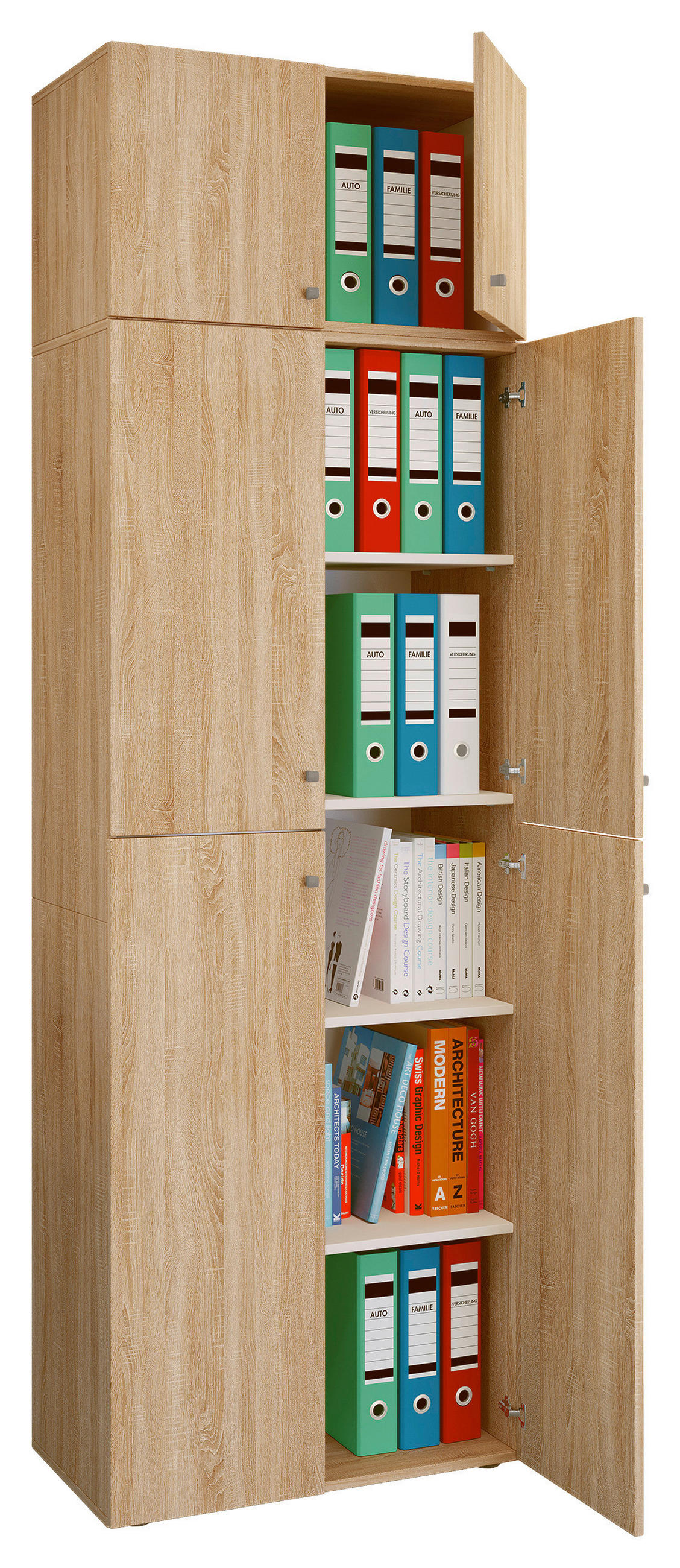 AKTENSCHRANK 70/223/39 cm  - Sonoma Eiche, Modern, Holzwerkstoff (70/223/39cm) - MID.YOU