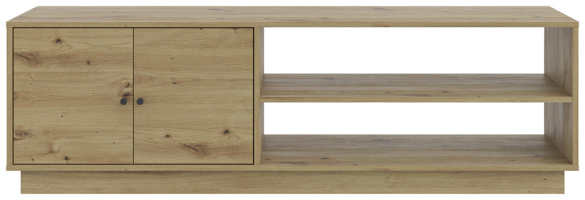 TV-ELEMENT  in 161/50/33,5 cm  - Anthrazit/Eiche Artisan, Basics, Holzwerkstoff/Kunststoff (161/50/33,5cm) - Boxxx
