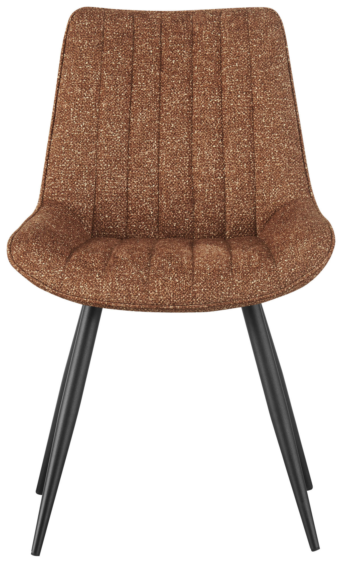 STUHL Leinenoptik Braun Pappel Sperrholz  - Schwarz/Braun, KONVENTIONELL, Holz/Textil (54/88/61,5cm) - MID.YOU
