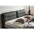 BOXSPRINGBETT 200/200 cm  in Dunkelgrau  - Dunkelgrau/Schwarz, Design, Textil/Metall (200/200cm) - Johann Jakob