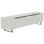 LOWBOARD  210/51/45 cm  Beimöbel erhältlich, stehend, Abdeckplatte aus Glas  - Schwarz/Weiß, Design, Glas/Holzwerkstoff (210/51/45cm) - Moderano