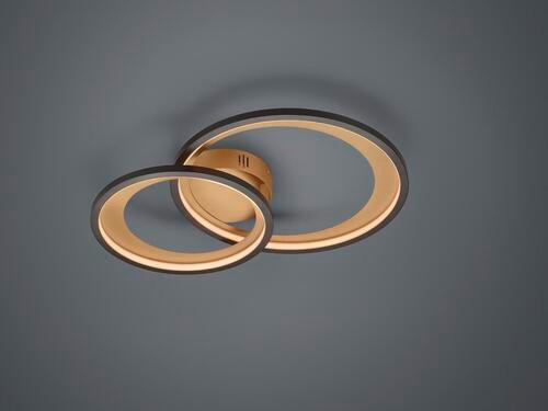 LED-DECKENLEUCHTE     - Schwarz, Design, Metall (59/8,5/43cm) - Trio Leuchten