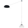 LED-PENDELLEUCHTE Arabella 14/350 cm   - Schwarz/Weiß, Basics, Glas/Metall (14/350cm) - Fabas Luce