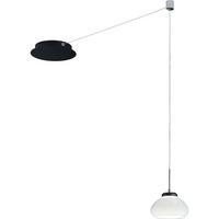 LED-PENDELLEUCHTE Arabella 14/350 cm   - Schwarz/Weiß, Basics, Glas/Metall (14/350cm) - Fabas Luce