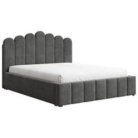 POLSTERBETT Lattenrost, Bettkasten Grau 140/200 cm  - Schwarz/Grau, KONVENTIONELL, Holz/Kunststoff (140/200cm) - Chameo