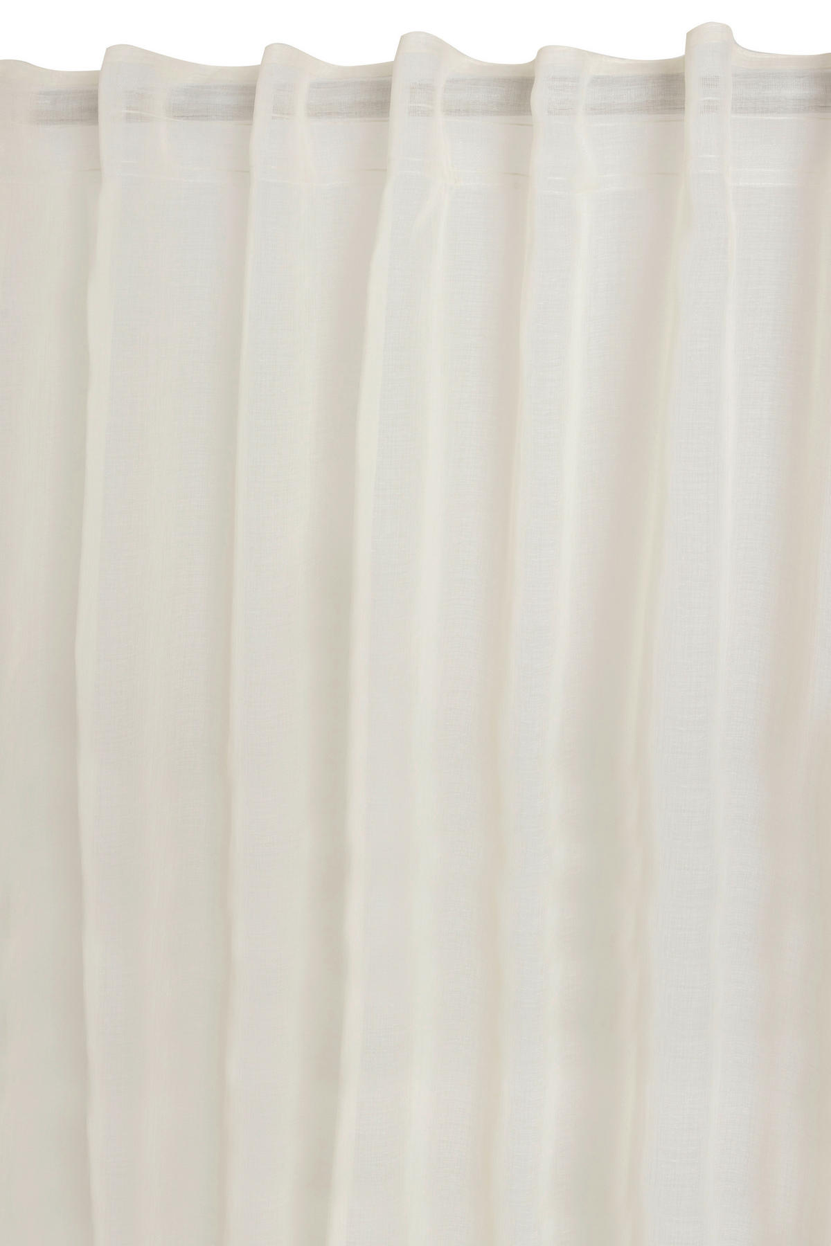 FERTIGVORHANG  transparent   280/300 cm  - Elfenbein, Basics, Textil (280/300cm)