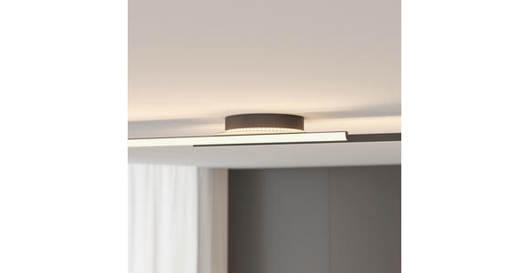 LED-DECKENLEUCHTE 96/20/5,5 cm   - Schwarz, Basics, Kunststoff/Metall (96/20/5,5cm) - Novel