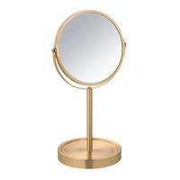 KOSMETICKÉ ZRCADLO, 18,5/35/15 cm - Basics, kov/sklo (18,5/35/15cm) - Wenko