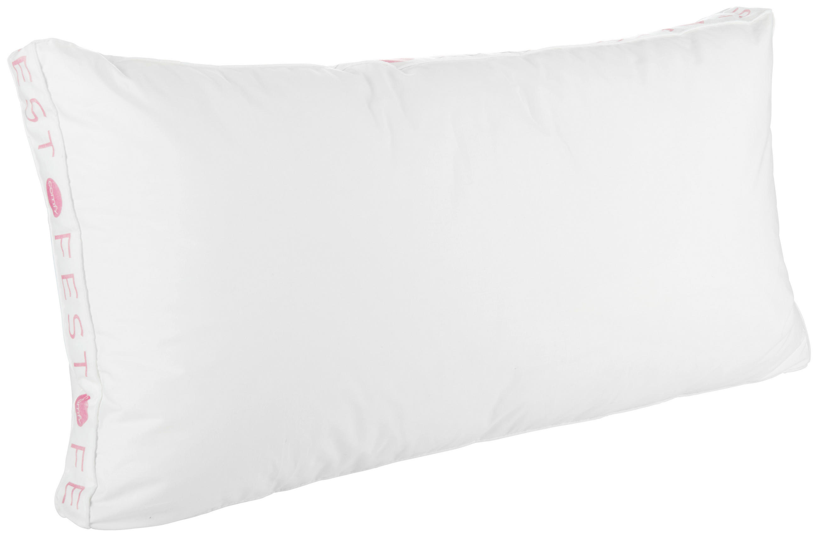 KOPFKISSEN  Comfy Fest  40/80 cm       - Weiß/Rosa, Basics, Kunststoff/Textil (40/80cm) - Sleeptex
