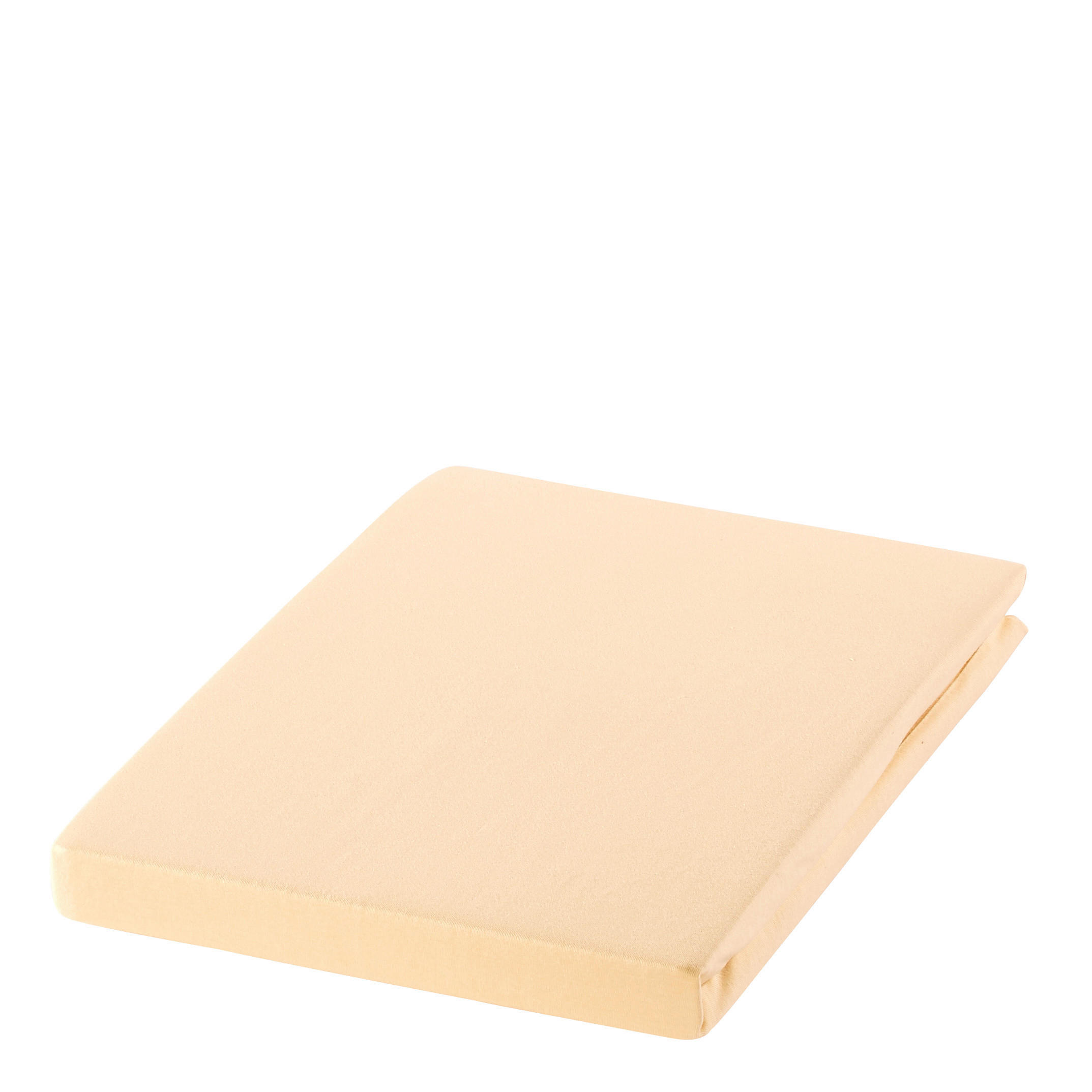 SPANNBETTTUCH Zwirn-Jersey 200/200 cm  - Beige/Braun, Basics, Textil (200/200cm) - Estella