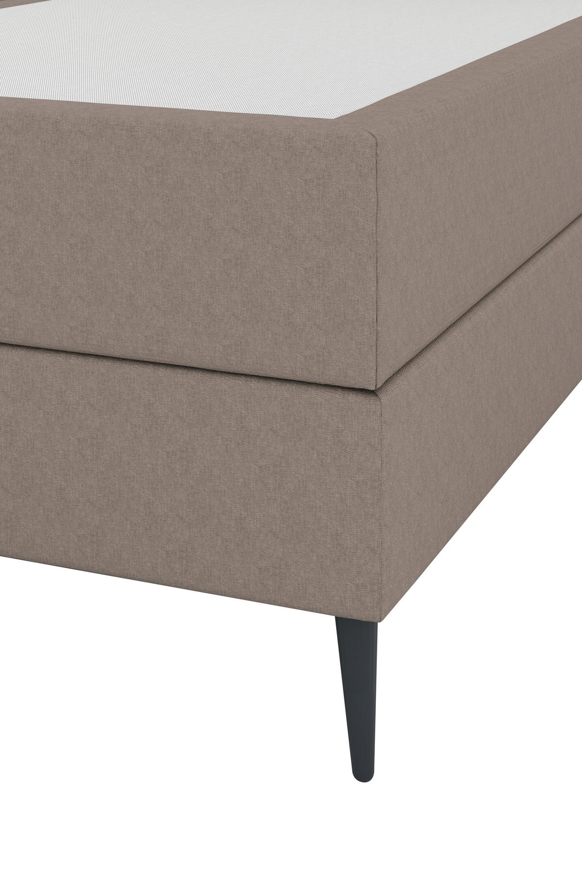BOXSPRINGBETT 180/200 cm  in Hellbraun  - Hellbraun/Anthrazit, KONVENTIONELL, Holzwerkstoff/Kunststoff (180/200cm) - Musterring