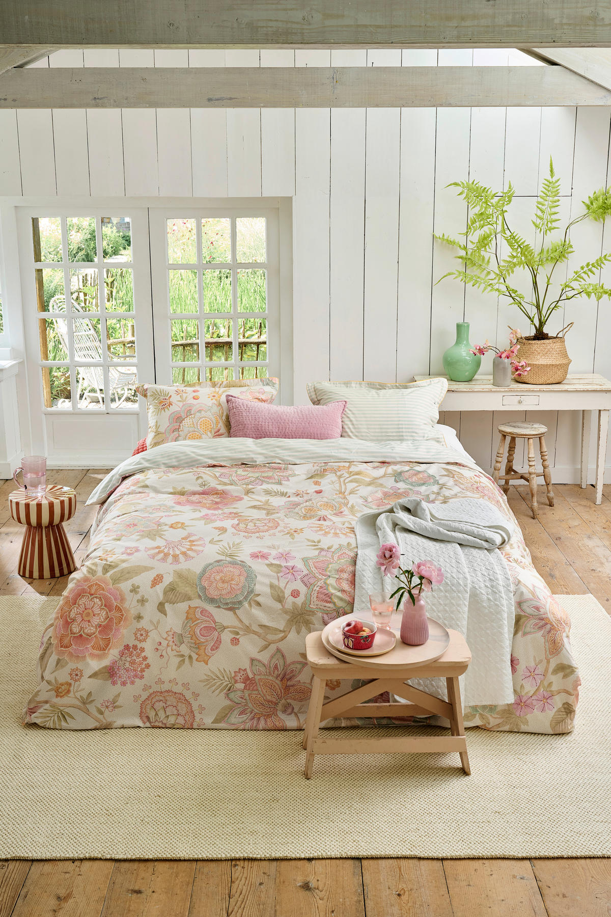 BETTWÄSCHE Bombay Bold 140/200 cm  - Creme, Basics, Textil (140/200cm) - Pip Home