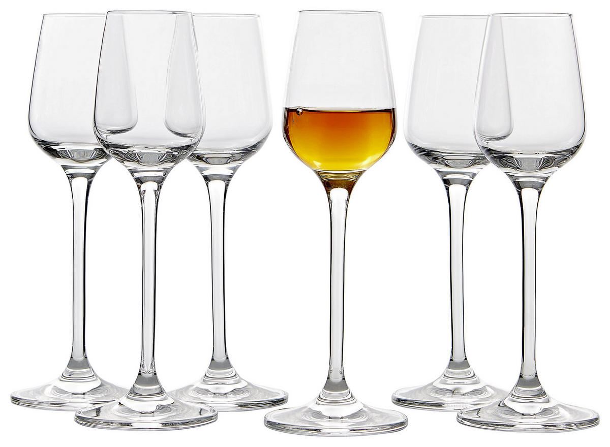 Grappaglas-Set Tivoli  6-teilig  - Klar, Basics, Glas (21/20/14cm) - Leonardo