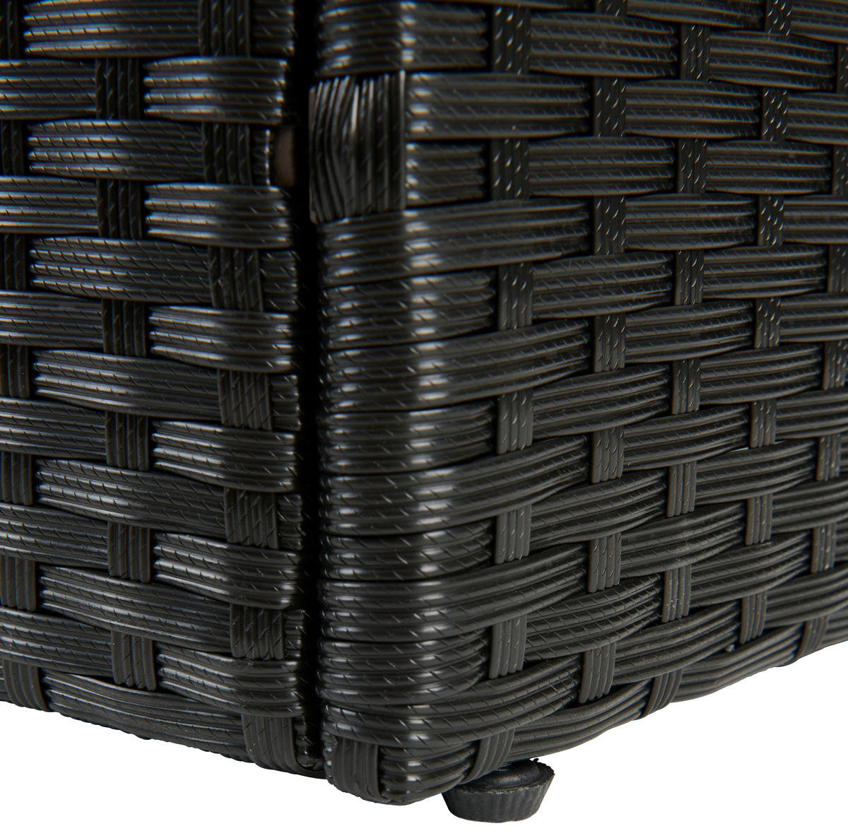 LOUNGEGARNITUR Stahl  - Dunkelgrau/Schwarz, MODERN, Glas/Kunststoff - Ambia Garden