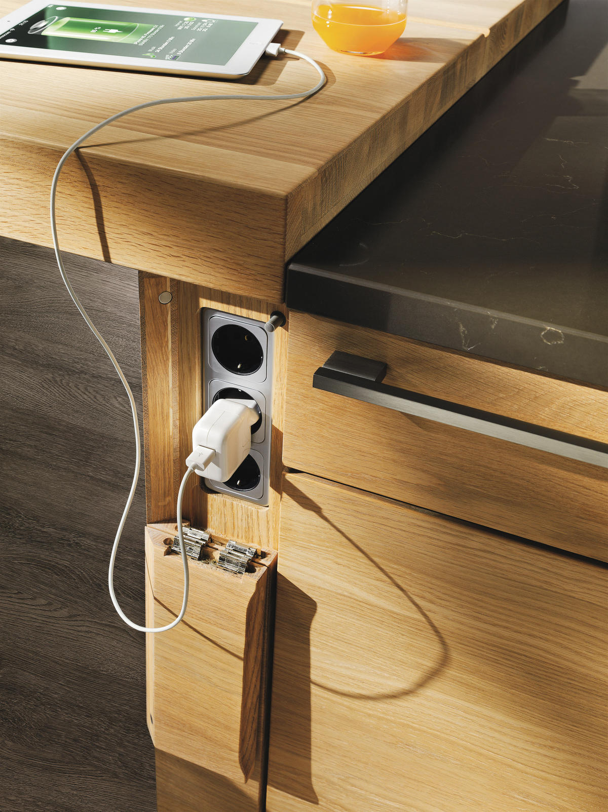 EINBAUKÜCHE   - Taupe/Eichefarben, Natur, Holz - TEAM 7