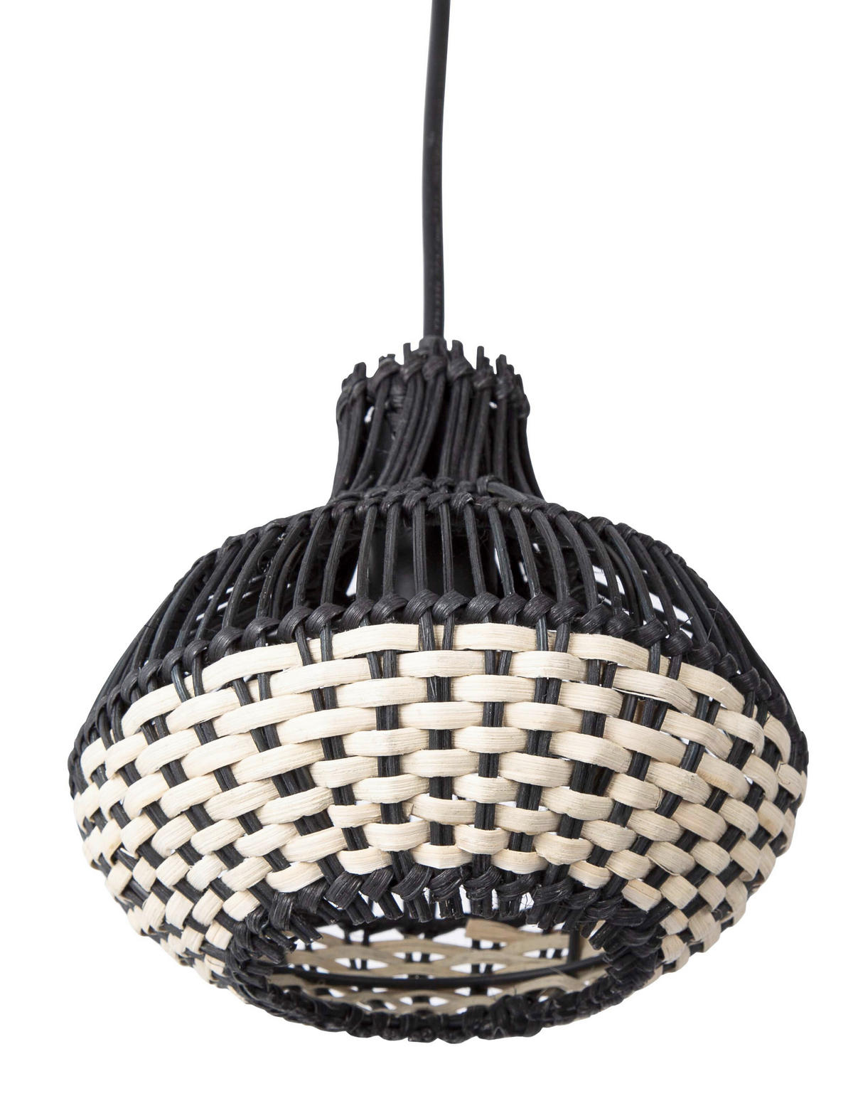 HÄNGELEUCHTE Milena 55/16/150 cm  - Schwarz, Design, Metall (55/16/150cm) - Globo