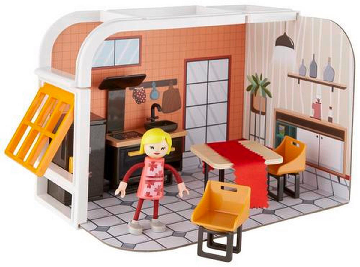 DOCKHUS - multicolor, Basics, trä/plast (25/18/18cm) - My Baby Lou