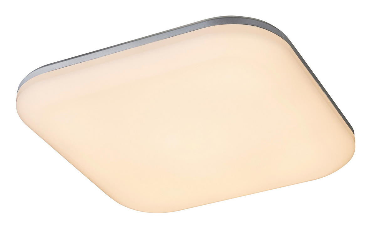 LED SVJETILJKA VANJSKA  - bijela/srebrne boje, Basics, plastika (33/33/5,6cm) - Globo