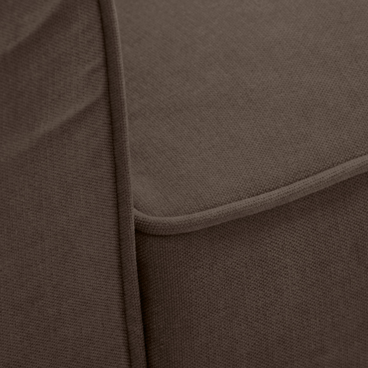 3-SITZER-SOFA Chenille Braun  - Schwarz/Braun, KONVENTIONELL, Kunststoff/Textil (226/88/86cm) - Carryhome