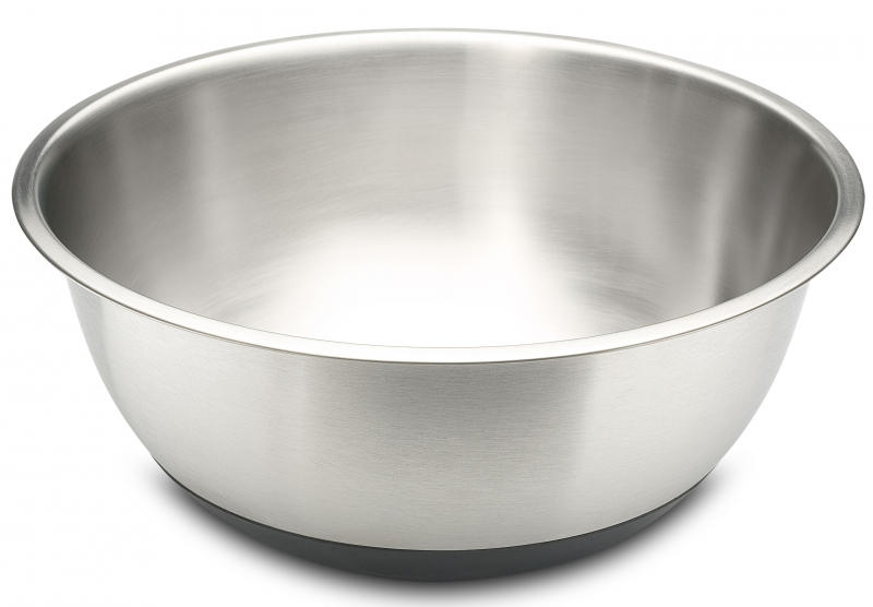 SCHÜSSEL 28 cm   - Edelstahlfarben, Basics, Metall (28cm) - Justinus