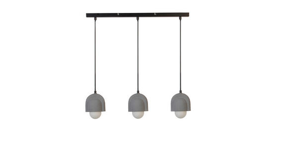 HÄNGELEUCHTE 80/13/114 cm - Schwarz/Weiß, Trend, Glas/Keramik (80/13/114cm) - Novel