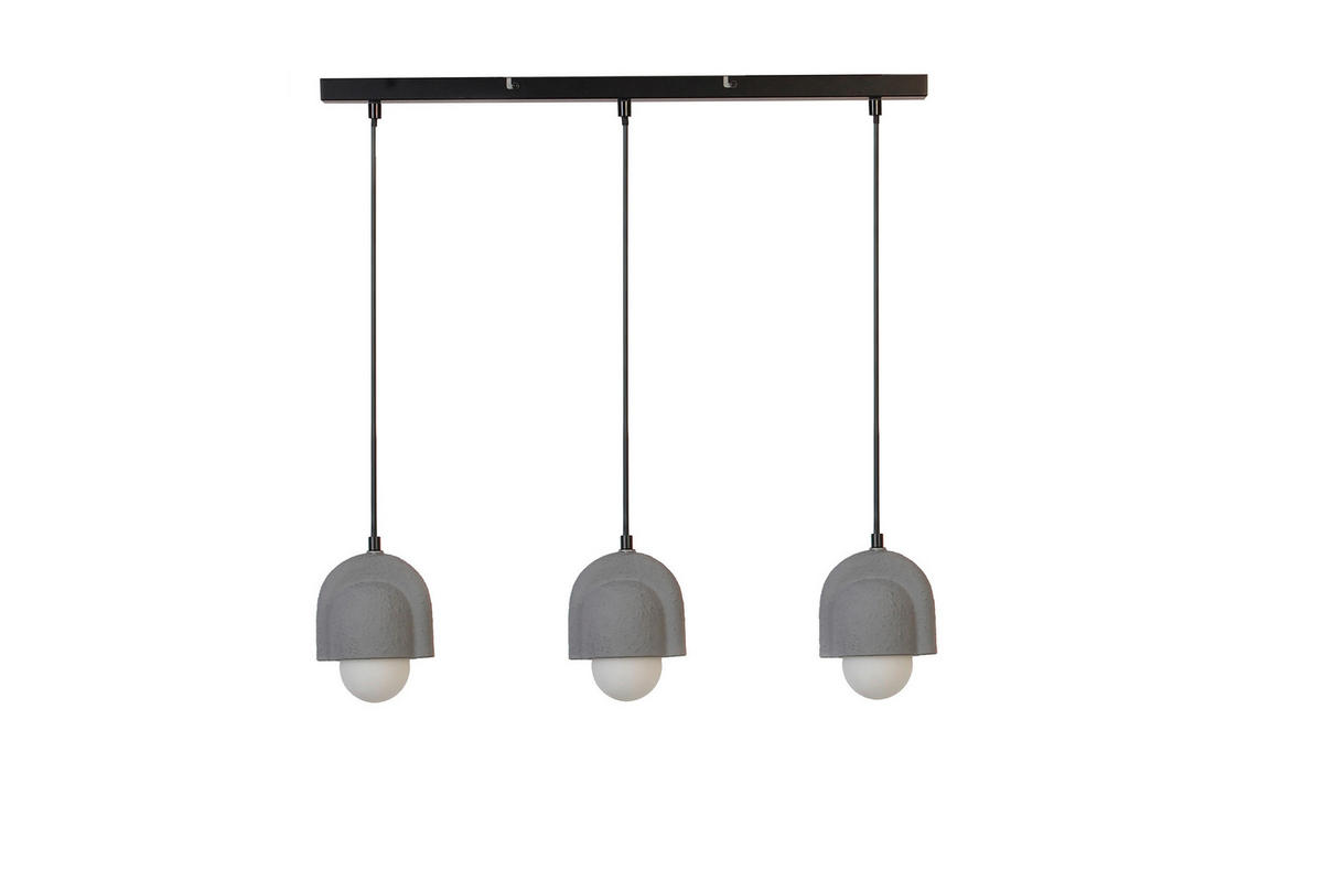 HÄNGELEUCHTE 80/13/114 cm   - Schwarz/Weiß, Trend, Glas/Keramik (80/13/114cm) - Novel