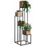 BLUMENSTÄNDER in Holz, Metall 42,5/150/42,5 cm - Schwarz/Akaziefarben, Trend, Holz/Metall (42,5/150/42,5cm) - Ambia Home BLUMENSTÄNDER in Holz, Metall 42,5/150/42,5 cm - Schwarz/Akaziefarben, Trend, Holz/Metall (42,5/150/42,5cm) - Ambia Home