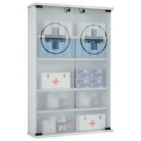 MEDICINSKÅP 60/91/17,2 cm  - vit, Modern, trämaterial/glas (60/91/17,2cm) - MID.YOU