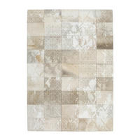 LÄDERMATTA 200/300 cm Cobra  - beige, Basics, läder/textil (200/300cm) - Kayoom