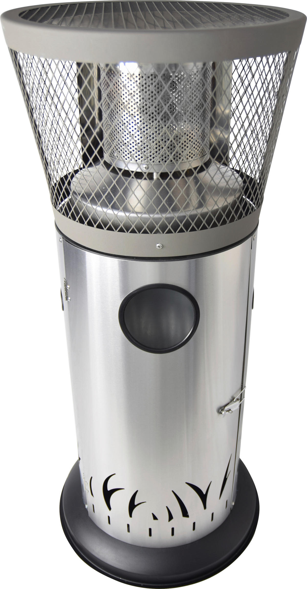 HEIZSTRAHLER - Edelstahlfarben/Schwarz, Basics, Metall (59/50/115cm)