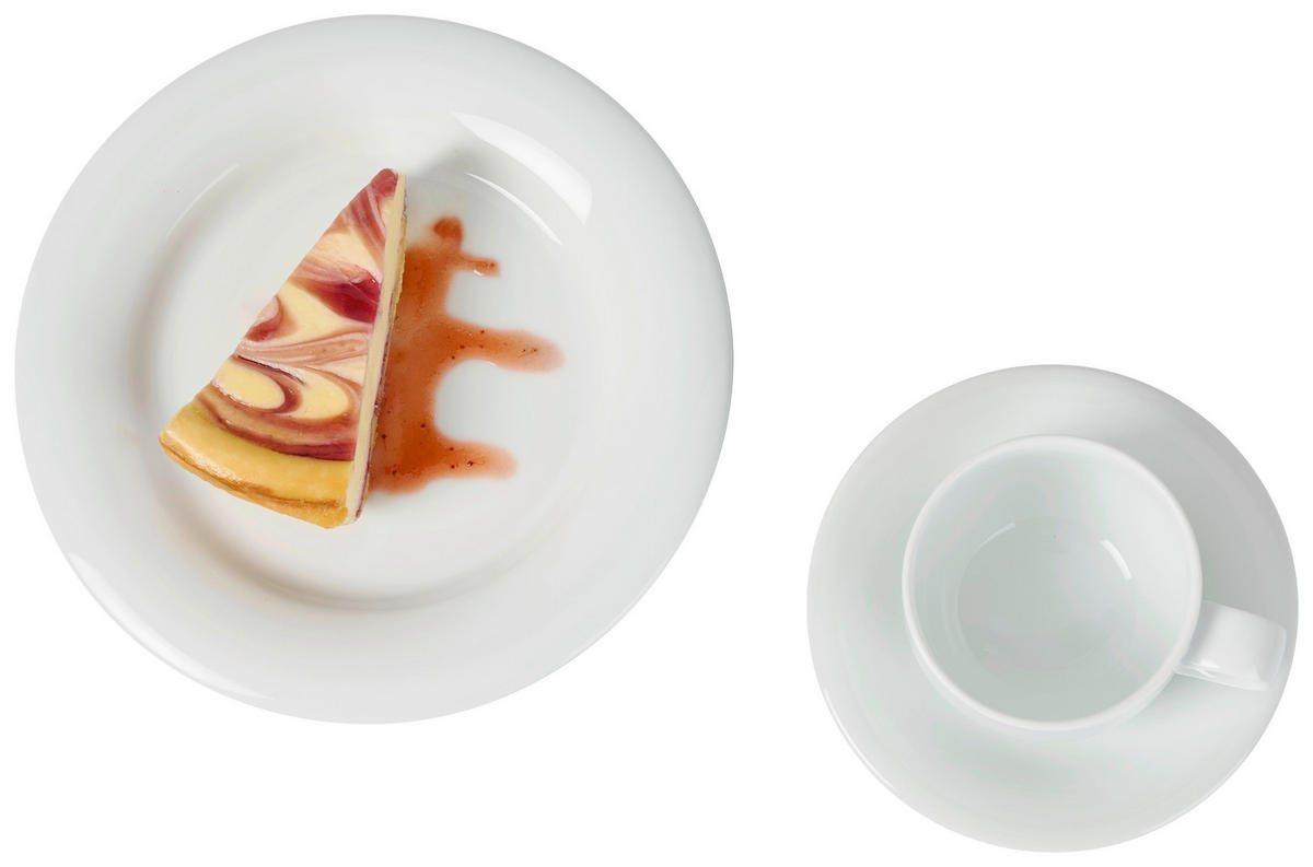 Serviciu De Cafea 12 piese  - alb, Basics, ceramică - Novel