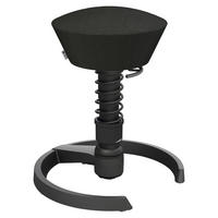 BÜROHOCKER 55/45,66/55 cm  - Schwarz, Basics, Textil/Metall (55/45,66/55cm) - Aeris