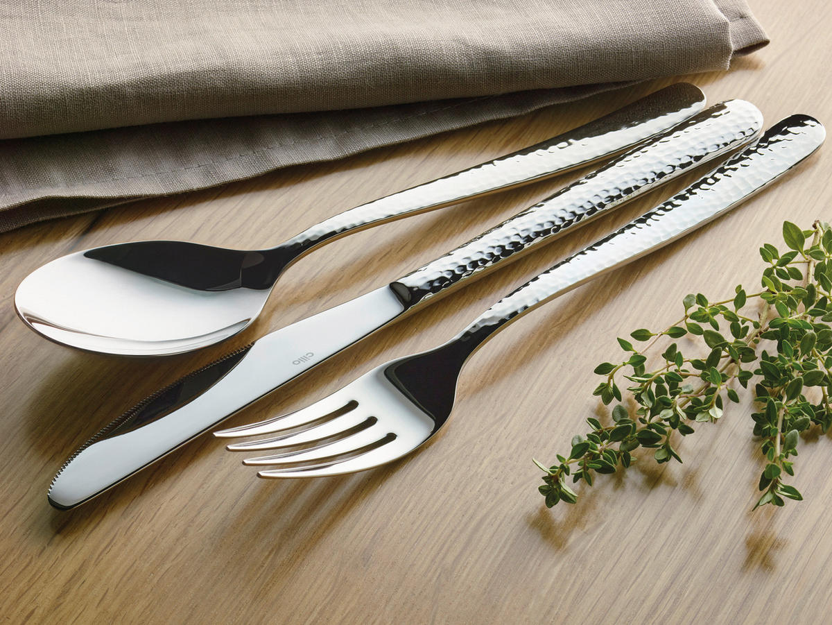BESTECKSET San Marino 30-teilig Edelstahl  - Edelstahlfarben, Basics, Metall - Cilio